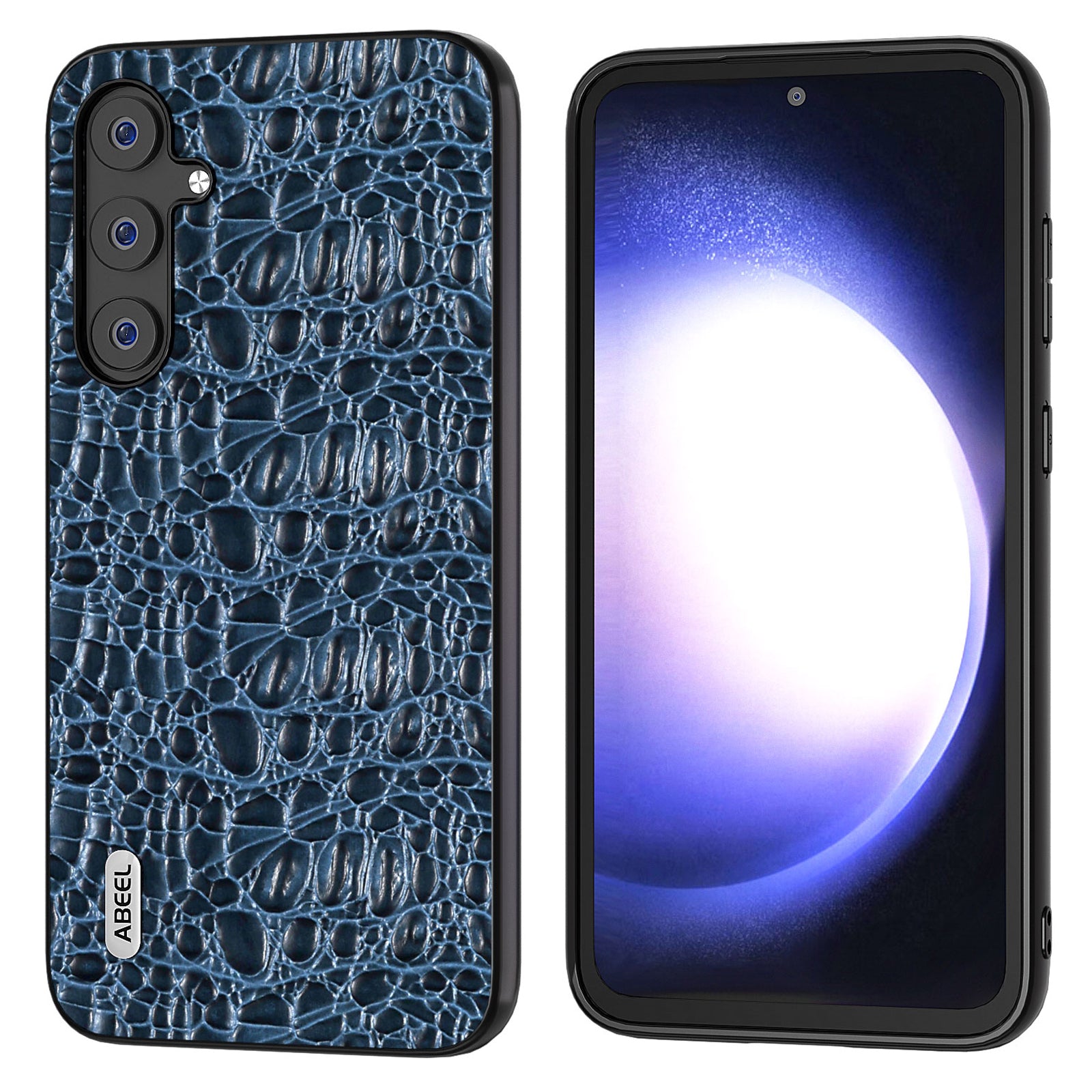 ABEEL For Samsung Galaxy S23 FE Genuine Cow Leather Coated PC TPU Anti-scratch Cover Canopy Texture Phone Case ABEEL For Samsung Galaxy S23 FE Genuine Cow Leather Coated PC TPU Anti-scratch Cover Canopy Texture Phone Case